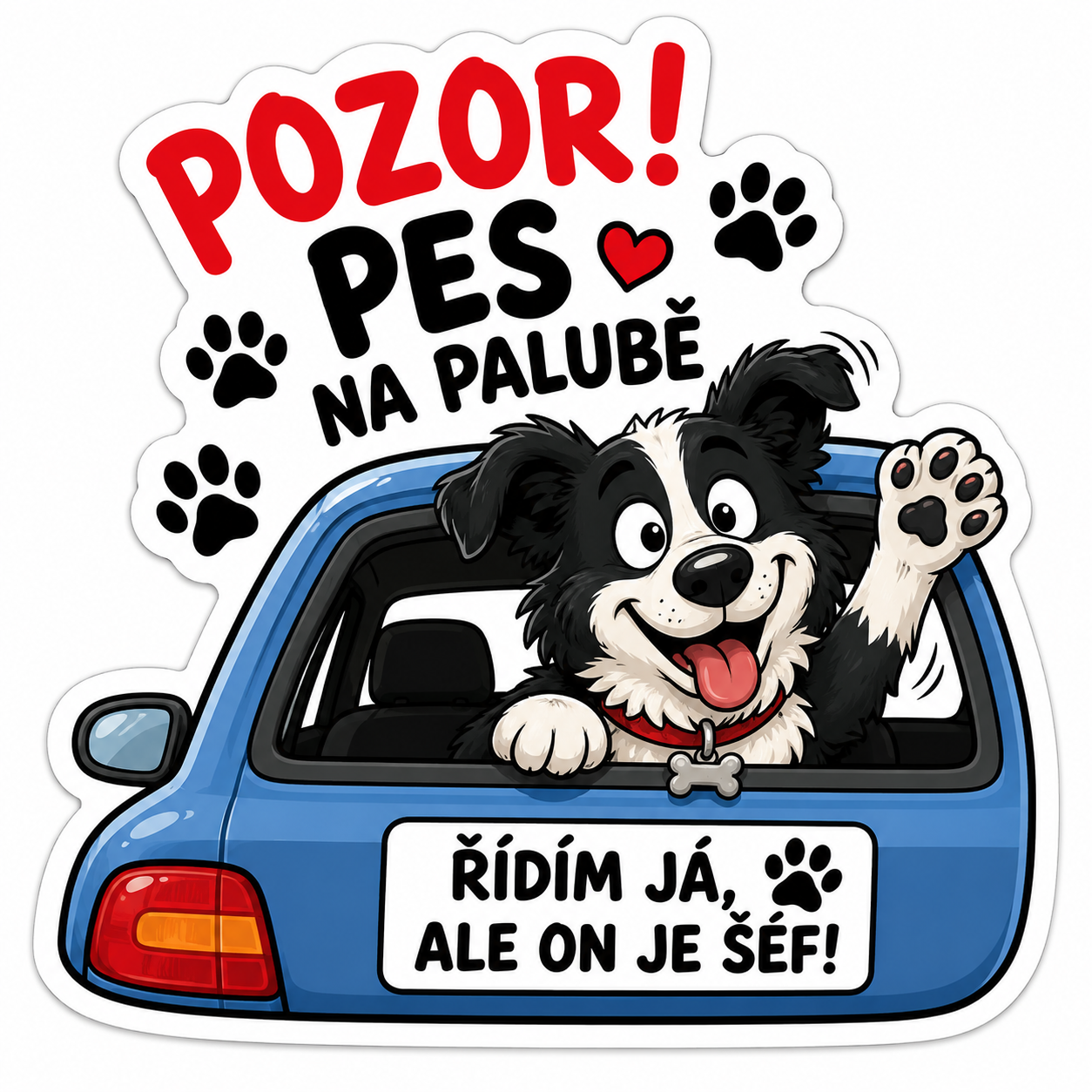 Samolepky na auto - psí motivy