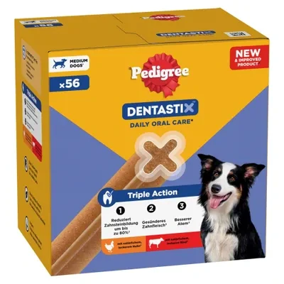 Pedigree Dentastix Medium – dentální pamlsky pro střední psy 28 ks