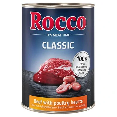 Rocco classic hovězí s drůbežími srdíčky 400 g