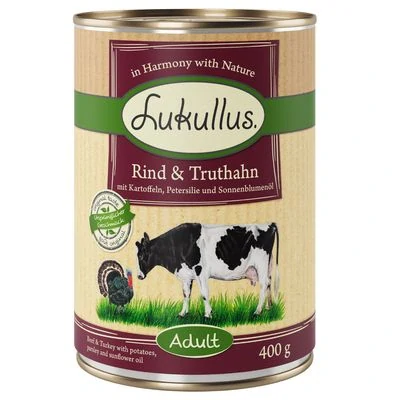 Lukullus hovězí a krůta 6 x 400 g