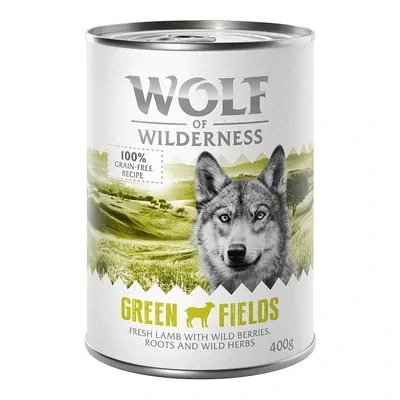 Wolf of Wilderness Adult Green Fields – jehněčí s lesními plody a bylinkami, 400 g