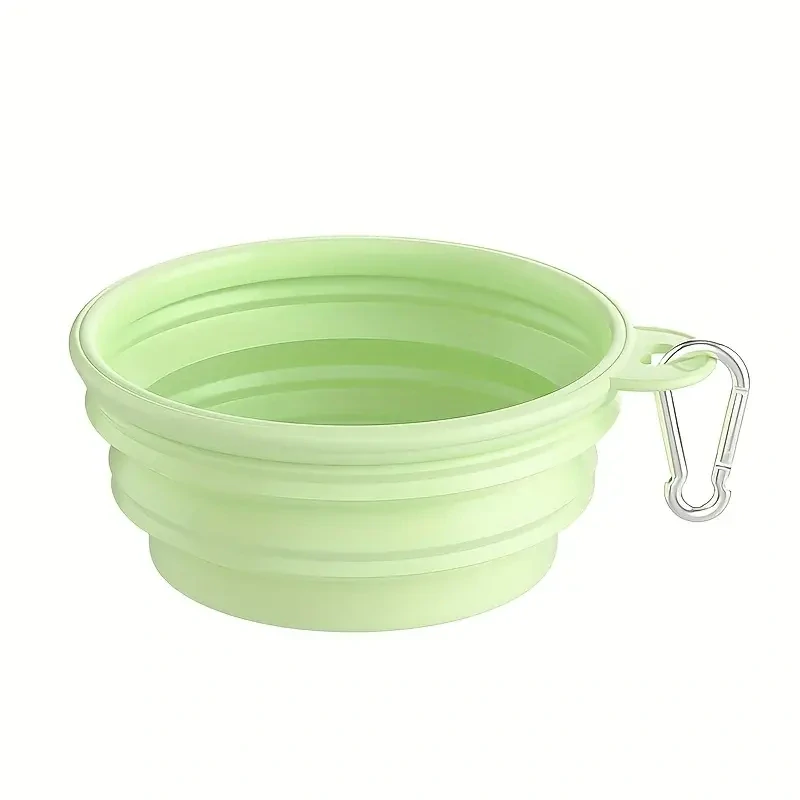 Skládací cestovní miska pro psy – silikonová 350 ml