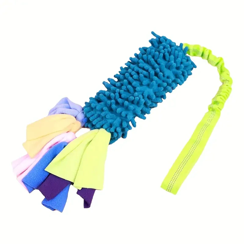 Přetahovací hračka pro psy s třásněmi a amortizérem – 65 cm