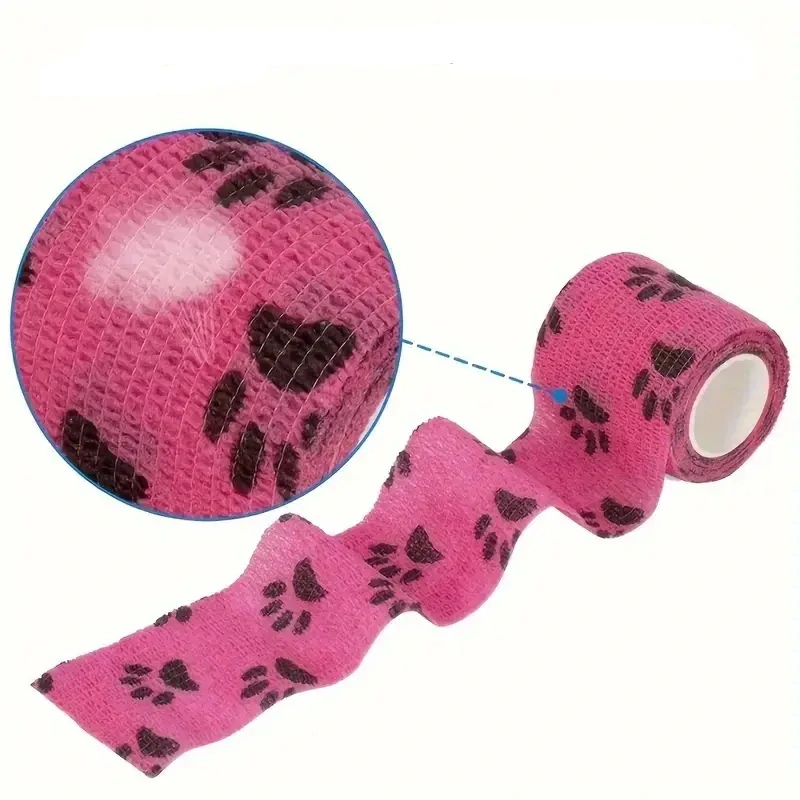 Samolepicí elastický obvaz pro psy 5 cm – různobarevný 