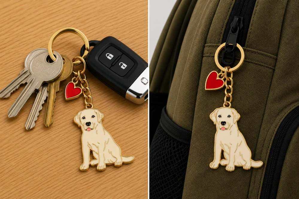 Klíčenka Labradorský retrívr – kovová