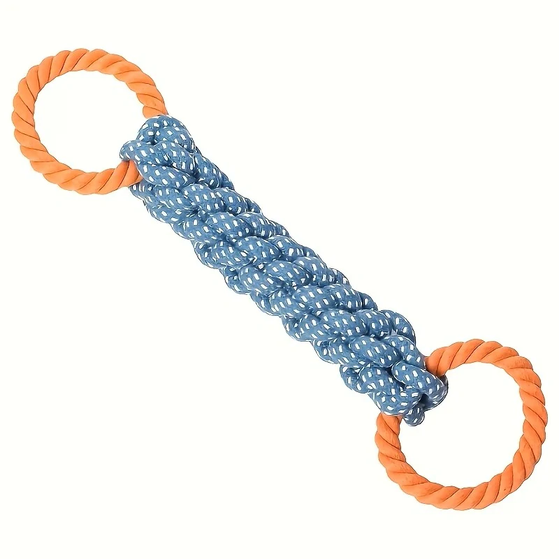 Lanové přetahovadlo pro psy – dvojité držadlo, 40 cm