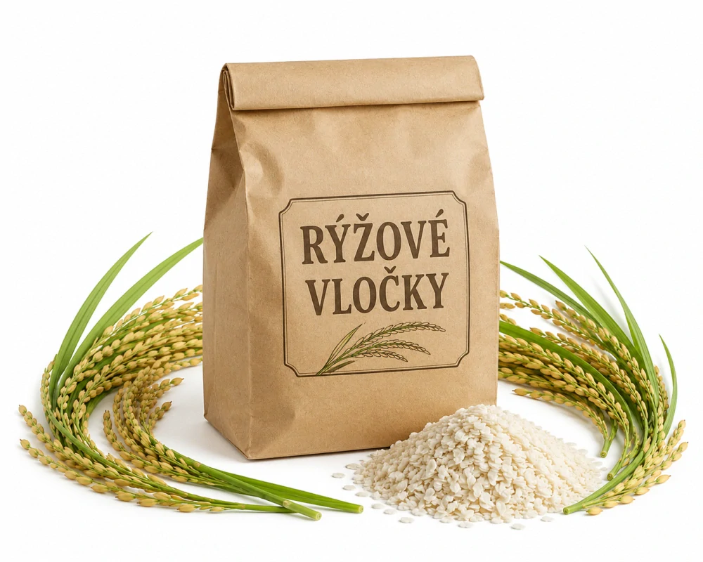 Instantní rýžové vločky pro psy – potravinářská kvalita (BARF)