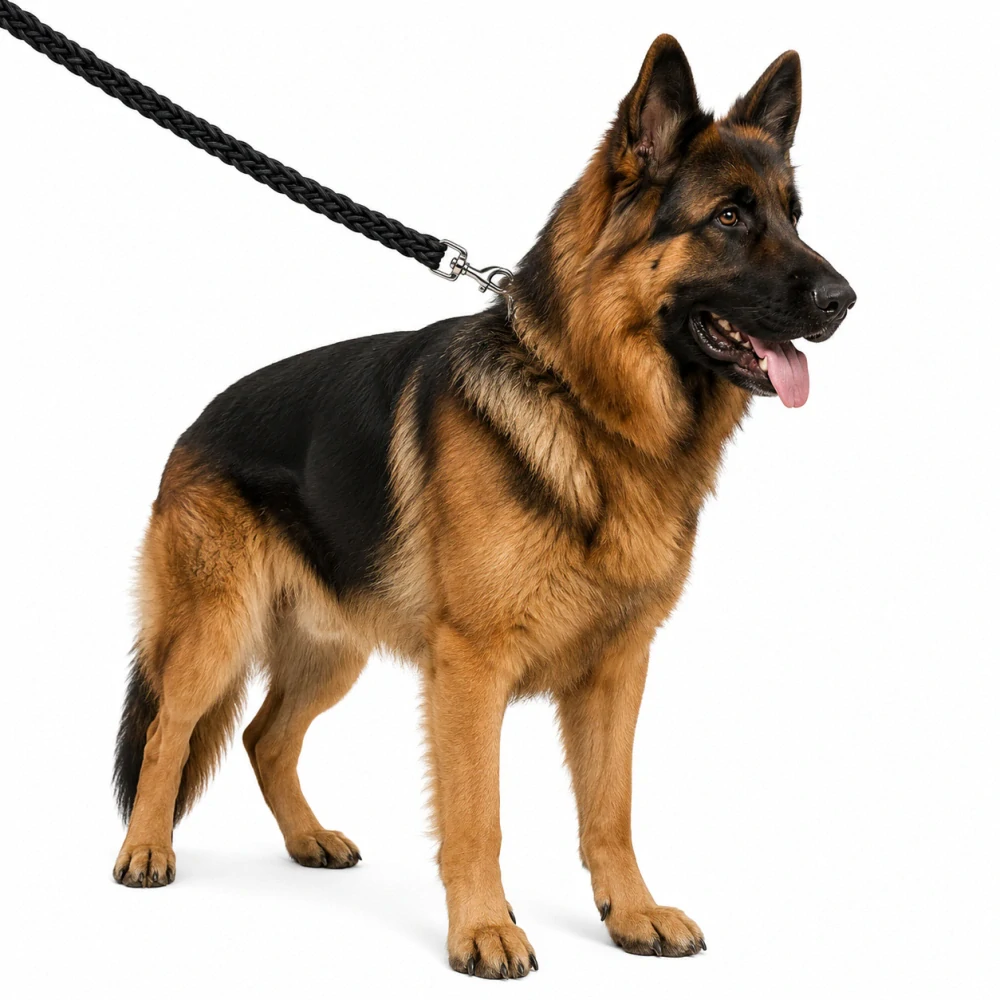 Pletené vodítko pro psy XL – nylonové, 130 cm, pevné