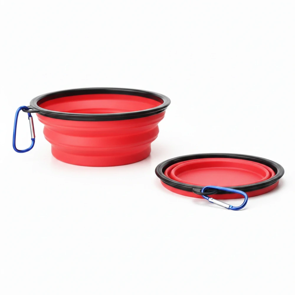 Skládací cestovní miska pro psy – silikonová 1000 ml