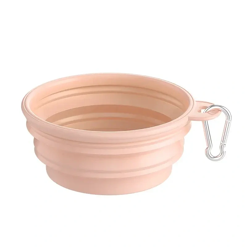 Skládací cestovní miska pro psy – silikonová 350 ml