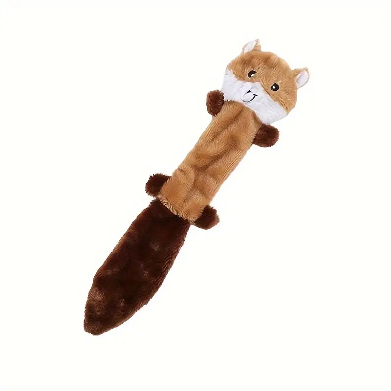 Přetahovací hračka pro psy se zvukem – veverka 44 cm