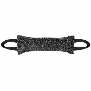 Měkký pešek pro psy – přetahovací hračka 30 cm (černý)