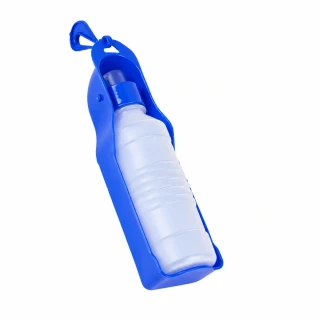 Cestovní láhev na vodu pro psy s pevnou miskou – 500 ml